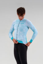 Maillot ciclismo manga larga hombre ANCARESplus Aguamarina - Imagen 2