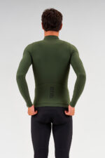Maillot ciclismo manga larga invierno MISTRAL Verde - Imagen 3